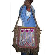 SUEDE LEATHER BANJARA HAND BAG