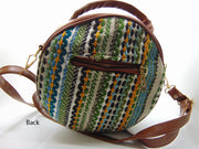 Hemp Round Shoulder Satchel Sling Bag