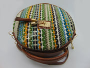 Hemp Round Shoulder Satchel Sling Bag