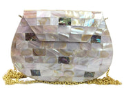 MOTHER OF PEARL CLUTCH BAG