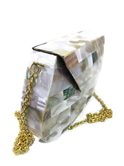 MOTHER OF PEARL CLUTCH BAG