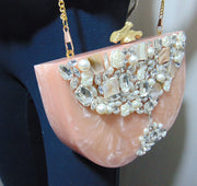 Half Moon Resin Clutch