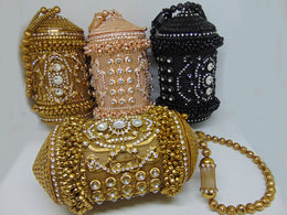 Wedding stylish Metal Mesh potli bags