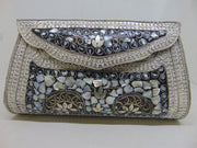 Metal Mosaic Handmade Metal Clutch Purse Evening Bag