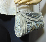 Metal Mosaic Handmade Metal Clutch Purse Evening Bag