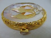 Handicraft Brass Metal Pearl shell Clutch Purse