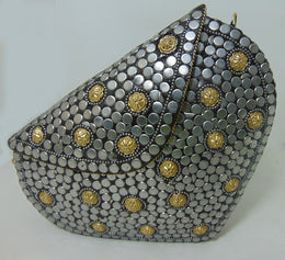 Metal Stud Clutch Handmade Sling Bag