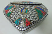 Mosaic Metal Clutch Tribal Boho Bag Ethnic