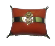 BRASS WITH RESIN PILLOW CLUTCH BAG