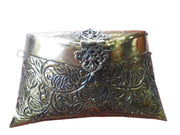 Brass Metal Handcrafted Clutch with intricate design