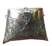 Brass Metal Handcrafted Clutch with intricate design