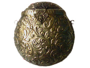 VINTAGE PURSE BRASS WROUGHT WITH SPHERICAL SHAPE BAG