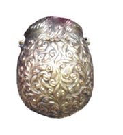 VINTAGE PURSE BRASS WROUGHT WITH SPHERICAL SHAPE BAG