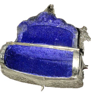 RECTANGULAR  LINING VINTAGE PURSE BRASS BAG