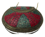 ANTIQUE BRASS METAL VINTAGE CLUTCH BAG