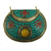 ANTIQUE BRASS METAL VINTAGE CLUTCH BAG