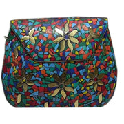 BRASS FIROZA BEADED CLUTCH BAG