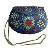 HANDMADE TIBETAN GYPSY STYLE BRASS METAL BAG  Turquoise and Coral