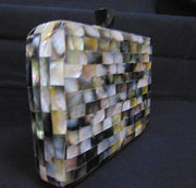 MOTHER OF PEARL CLUTCH MOP ABALONE SHELL BAG