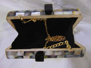 MOTHER OF PEARL CLUTCH MOP ABALONE SHELL BAG