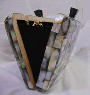 MOTHER OF PEARL CLUTCH MOP ABALONE SHELL BAG