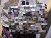 MOTHER OF PEARL CLUTCH MOP ABALONE SHELL BAG