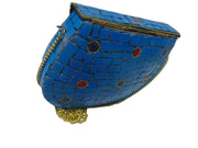 Mosaic Indian Handmade Metal Clutch Purse Evening Bag