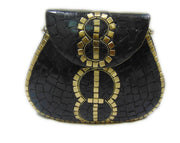 8STYLE MOSAIC WORK PURSE METAL CLUTCH INDIAN HANDMADE