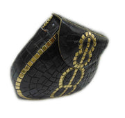 8STYLE MOSAIC WORK PURSE METAL CLUTCH INDIAN HANDMADE