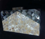 PEARL-MOP  CLUTCH BOX PURSE BAGS