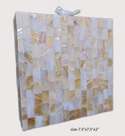 Bird knob Natural Sea Shell sling Clutch Bag