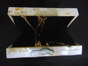 Bird knob Natural Sea Shell sling Clutch Bag