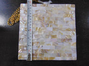 Bird knob Natural Sea Shell sling Clutch Bag
