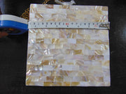 Bird knob Natural Sea Shell sling Clutch Bag