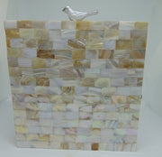 Bird knob Natural Sea Shell sling Clutch Bag
