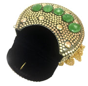 Resin Stone Studded Handmade Clutch Cum Sling