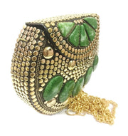 Resin Stone Studded Handmade Clutch Cum Sling