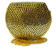Resin stone Brass Alloy Clutch Bag