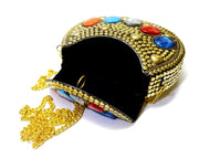 Resin stone Brass Alloy Clutch Bag