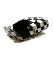 Handmade Resin Mother of pearl Clutch Bag