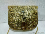 WHITE METAL TWO TONE CLUTCHES