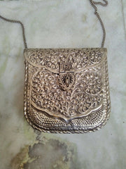 WHITE METAL TWO TONE CLUTCHES