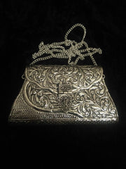 WHITE METAL TWO TONE CLUTCHES