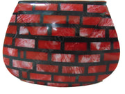 SHELL MOP BAG METAL MOSAIC CLUTCH WALLET PURSE