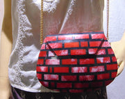 SHELL MOP BAG METAL MOSAIC CLUTCH WALLET PURSE