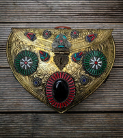 HANDMADE ENGRAVED VINTAGE ETHNIC METAL CLUTCH