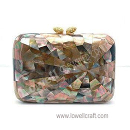 ABALONE MOTHER OF PEARL CLUTCH MOP SHELL BAG