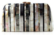 MOTHER OF PEARL CLUTCH MOP ABALONE SHELL BAG