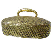 Hand Carving Vintage Handmade Brass metal purse