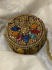 Handmade Brass Metal Purse Clutch Evening Bag